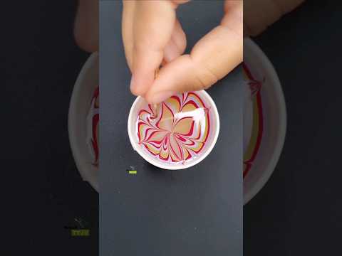 wait for End ✨️ Water Marble Nailart tutorial #nailart #nailideas #shorts