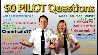 PILOTS answer 50 MOST googled PASSENGER QUESTIONS! Captain Joe + Dutchpilotgirl