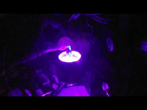 Vexilar GLO RING UV LED glow jig lure charging light 12v pole holder