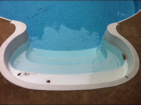How to fix a leak in vinyl pool steps