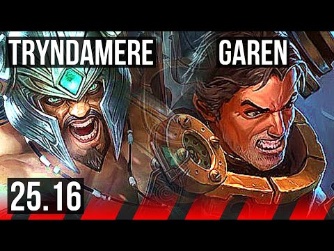 TRYNDAMERE vs GAREN (TOP) | EUW Master | 25.16