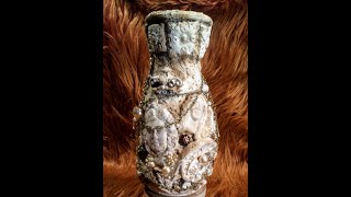 Vintage Mixed Media Vase