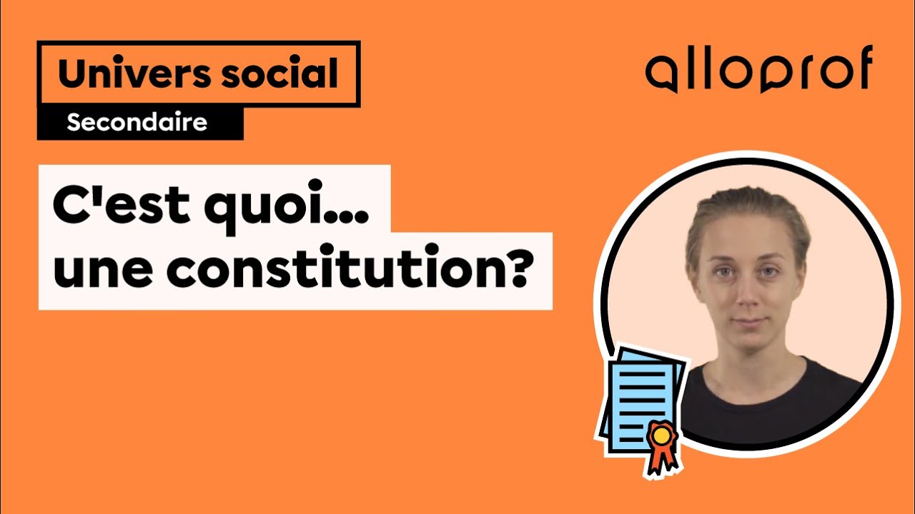 C'est quoi... une constitution?