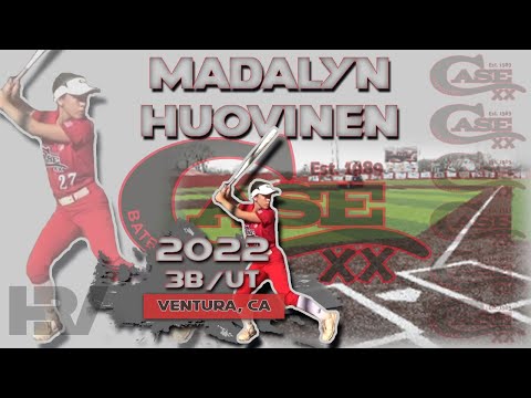 2022 Madalyn Huovinen Third Base and Utility, 4.1 GPA Softball Skills Video - Case Batbusters