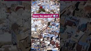 Guess the name of the country❓ #traveltips #bluehouse #cheaptravel