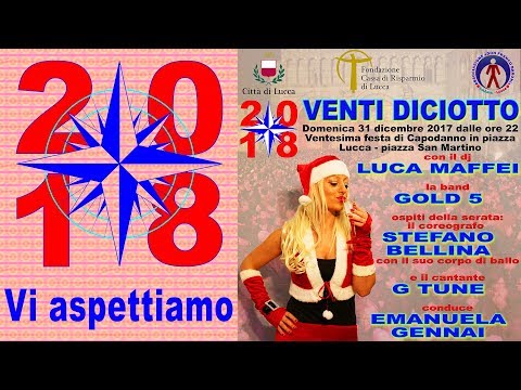 Festa Capodanno 2018 in piazza a Lucca