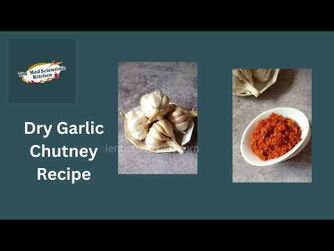 Dry Red Garlic Chutney Recipe | Lasoon / Lehsun Chutney| Balooli Chutney Pudi