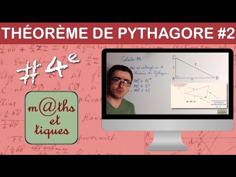 Appliquer le théorème de Pythagore pour calculer une longueur (2) - Quatrième