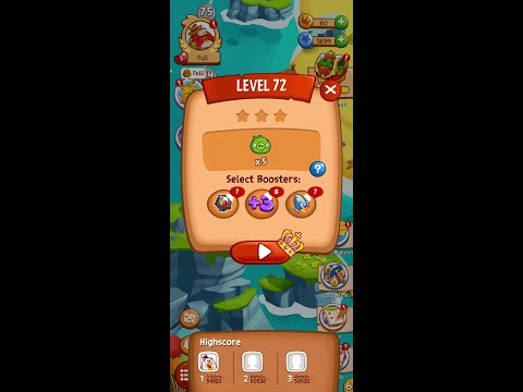 Angry Birds Blast Level 72