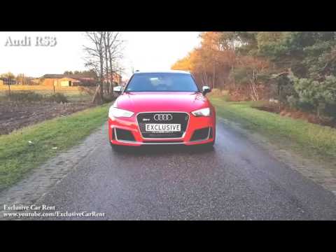 Audi RS3 vs Ford Focus RS   Acceleration 0 200km h, Revs & Exhaust Sound