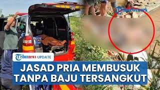Heboh! Temuan Jasad Pria Bengkak & Membusuk Tanpa Baju Tersangkut di Aliran Kali Baru Depok
