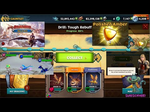 Dragons Rise of Berk Conquering the Gauntlet Drill Tough Rebuff and Its 2 Polished Amber
