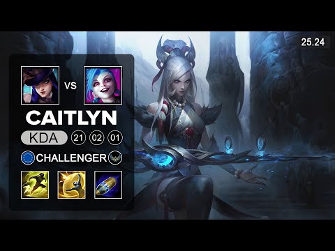 Caitlyn vs Jinx ADC - EUW Challenger - Patch 25.24 Season 15
