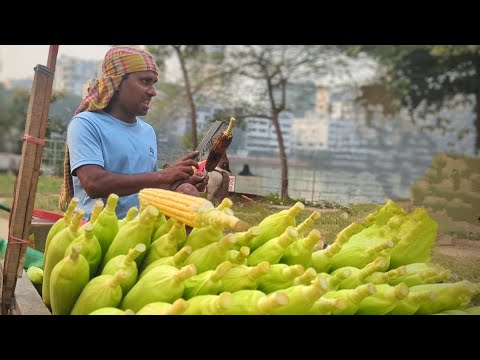 Corn Fritters Recipe from a Roadside Stand in united States 🇺🇲