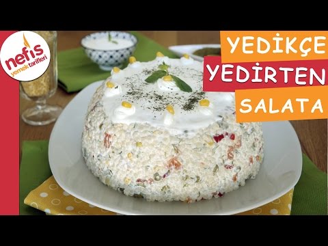 Yedikçe Yedirten Kuskus Salatası - Salata Tarifleri - Nefis Yemek Tarifleri Video