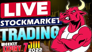 7 JULY live trading | Bank nifty live trading | nifty | Live Trading | Live option trading | #DT4B