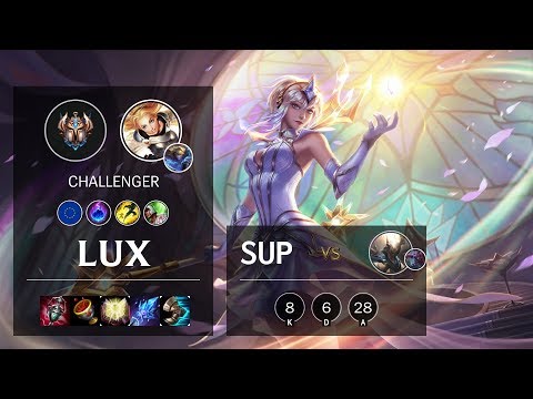 Lux Support vs Pantheon - EUW Challenger Patch 10.3