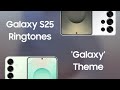 Samsung Galaxy S25 Series Ringtones Galaxy Theme