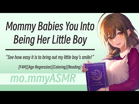 Mommy Babies You Into Being Her Little Boy [F4M][Age Regression][Coloring][Reading]