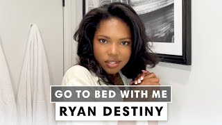 Ryan Destiny's Nighttime Skincare Routine | Go To Bed With Me | Harper's BAZAAR video