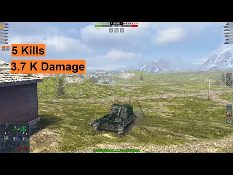 Sturer Emil (St. Emil)  ||  World of Tanks Blitz  ||  5 kills, 3.7k damage #wotblitz #wot #emil1951