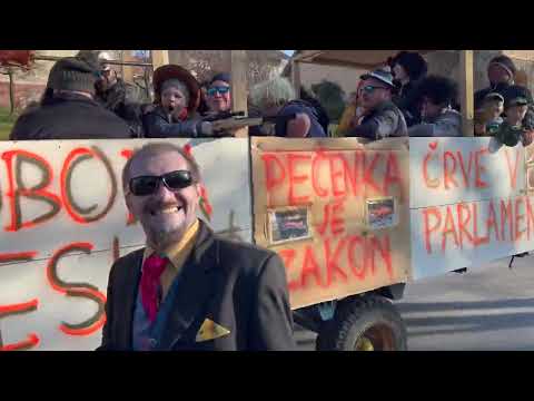 Pustno društvo Presta, pustna povorka v Črnomlju, 19. februar 2023.