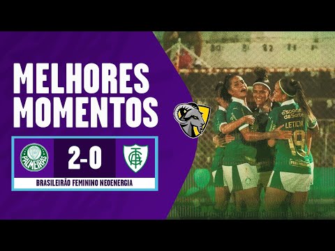 Gols e lances de Palmeiras x América-MG