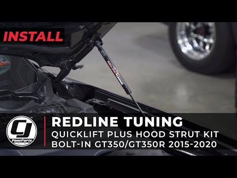 2015-2020 Mustang Install | Redline Tuning Hood Strut Kit