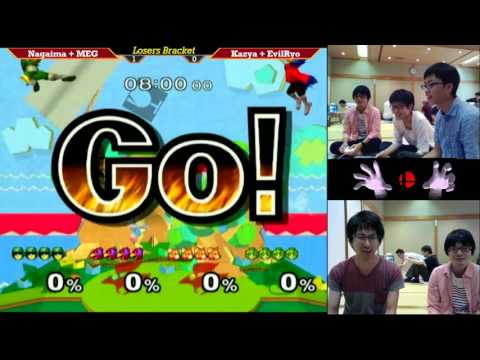 MasterHand 27 Doubles Losers Bracket - Nagaimo + MEG(Green) vs. Kazya + EvilRyo(Red)