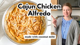 Coconut Cajun Chicken Alfredo | Tastes like restaurant food!