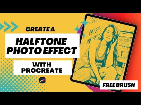 Tips for Procreate: Procreate Photo Manipulation Tutorial – Retro & Halftone (Procreate Free Brush)