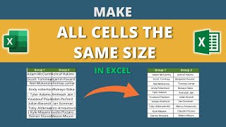 How to Make All Cells the Same Size in Excel