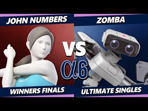 Alpha 6 Winners Finals - John Numbers (Wii Fit) Vs. Zomba (ROB) Smash Ultimate - SSBU
