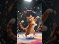 Artsy Cat Creates A Colorful Masterpiece Funnyanimal Cartoon Animalshorts Shorts Disney Kids