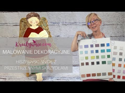 Farby kredowe - malowanie dekoracyjne na przykładzie anioła, DIY tutorial