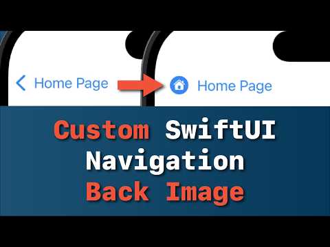 How to change navigation back button to image in SwiftUI