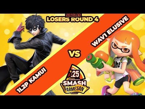 Smash Parmesan #.25 - Losers Round 4 - 1L2P Kamui [Joker] v WAV1 Elusive [Inkling]