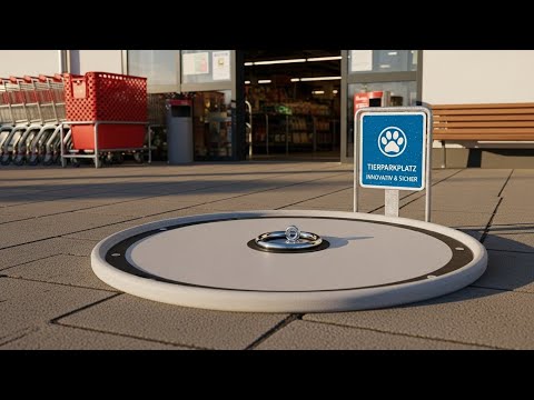 In Deutschland haben einige Supermärkte innovative Haustierparkplätze eingeführt.
