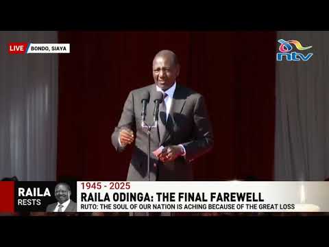 President William Ruto pays tribute to Raila Odinga