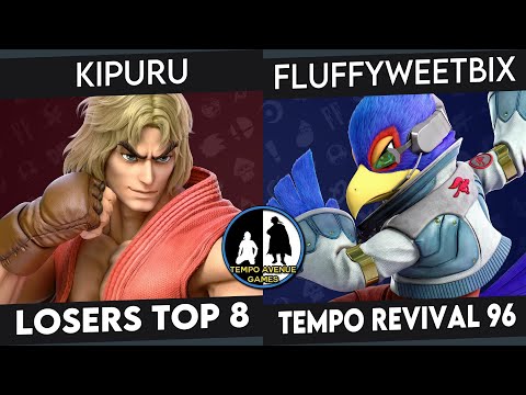 Tempo Revival 96 - Kipuru (Ken) Vs. FluffyWeetBix (Falco) - Losers Top 8 - Smash Ultimate