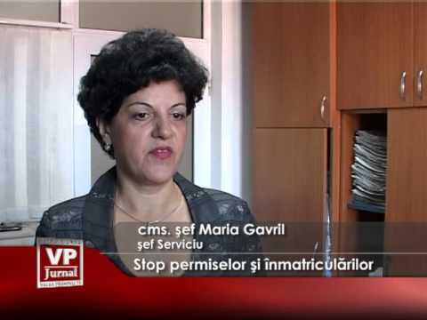 Stop permiselor și înmatriculărilor