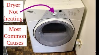 Whirlpool Dryer not heating or drying clothes- Most common causes!