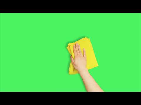 Wiping Hand Green Screen | Hand Wiping Wall/Glass/Floor