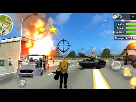 Rope Flying Spider Hero - Vegas Crime City | Best Android GamePlay