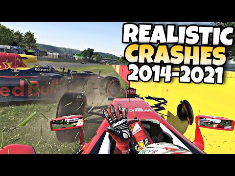 F1 REALISTIC CRASHES 2014 - 2021
