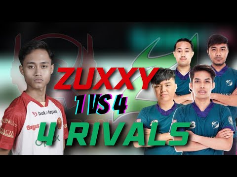BTR Zuxxy 1v4 Clutch 4RIVALS 🇲🇾🔥