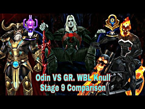 Odin VS Ghost Rider WBL Knull Stage 9 Comparison - Marvel Future Fight