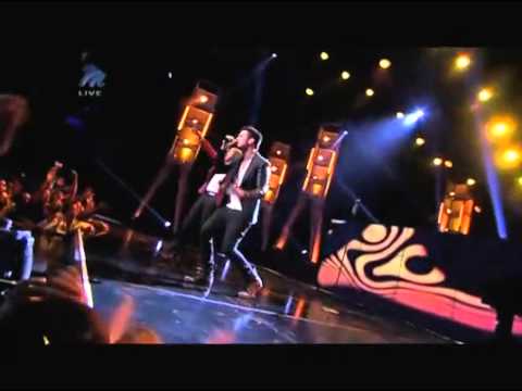 Idols South Africa 2013 Daniel Baron performs his hit single 'Not Here' with our Host ProVerb