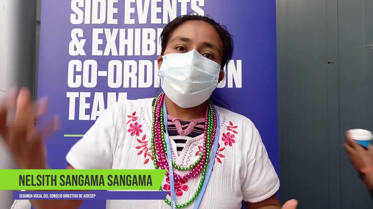 Defensores y defensoras indígenas en la COP26 – Nelsith Sangama / AIDESEP