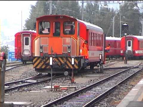 052 St. Moritz & Pontresina Stations Bahnhof - REOS - Filmed in 2003